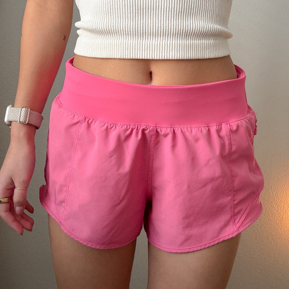 Pink Women's Athletic Shorts with Pockets